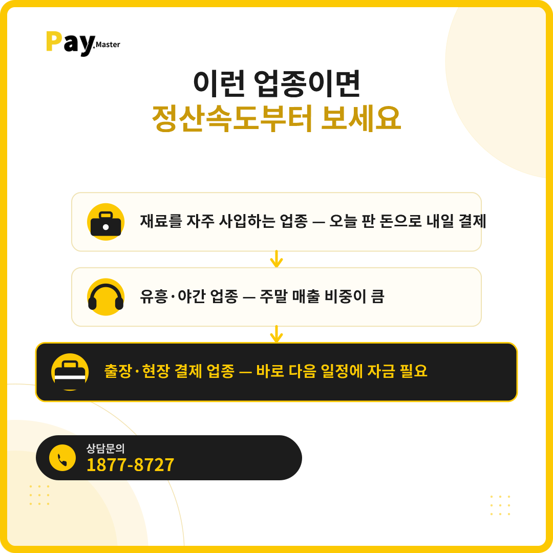 카드매출 정산, 실시간·D+1·D+3 중 뭐가 맞을까요? 일반 VAN과 PG 정산속도 비교